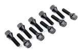 Dinan Lug Bolts - Cone Seat - M12x1.5 - 39mm - Black (Set of 10)