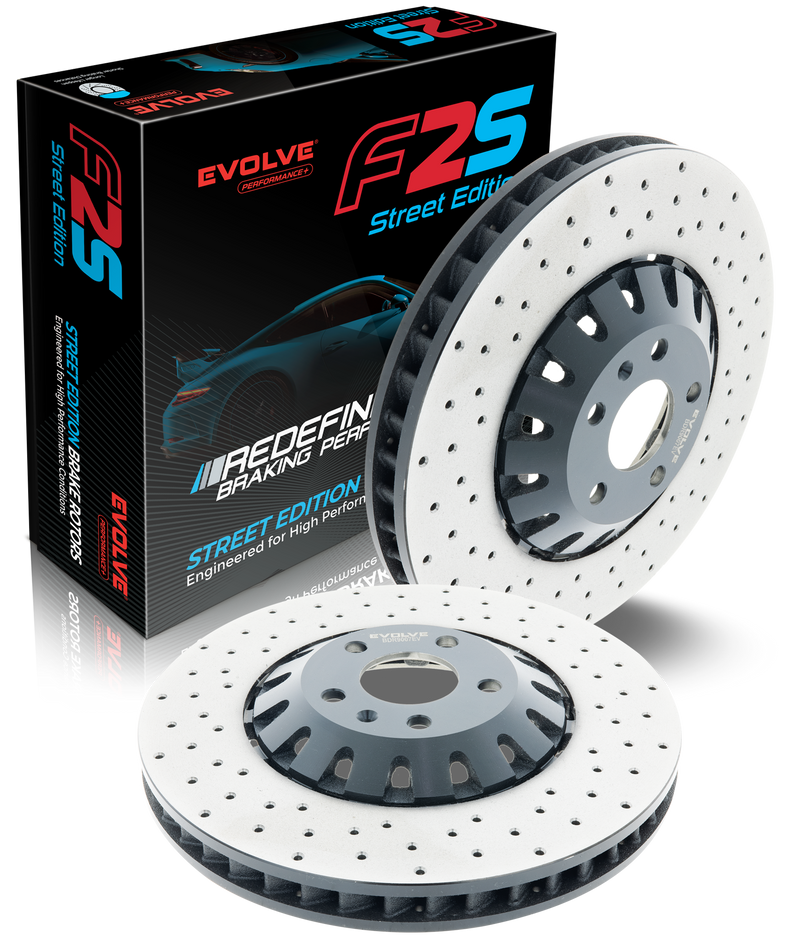 Bremtec Evolve F2S Cross Drilled Front Brake Rotors - BMW X3M (F97) / X4M (F98) / X5M (F95) / X6M (F96) - 395x36mm - BREMTEC