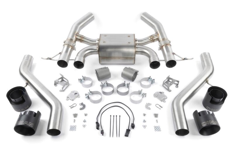 Dinan Valved Axleback Exhaust System - BMW M2 (G87) - Black Tips - Dinan
