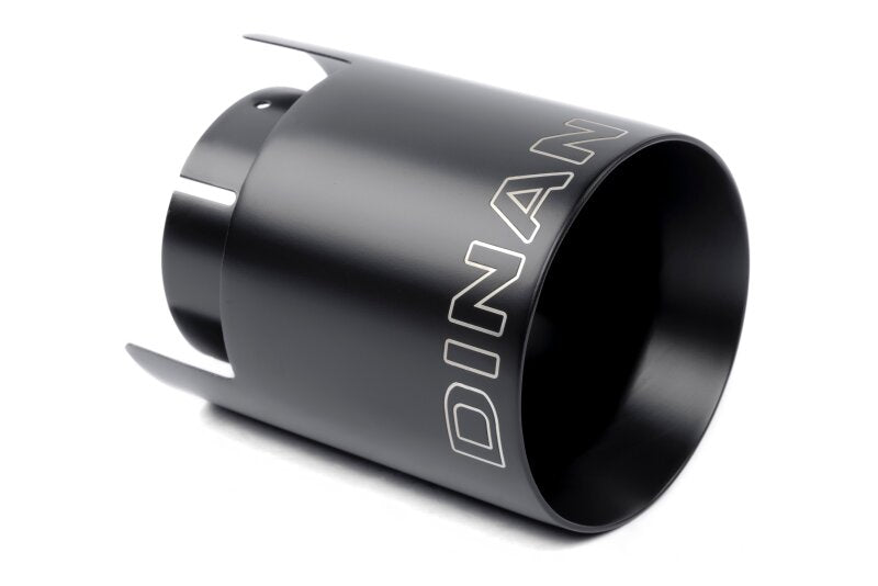 Dinan Double-Walled 4.5in Clamp-On Exhaust Tip - Black - 4.5in Outlet / 3.25in Inlet - Dinan