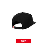 LEYO snapback cap – black, rear view with adjustable strap - LEYO Thumbnail
