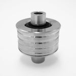 Suspension Secrets solid control arm bush, side view of the grooved aluminium housing - Suspension Secrets Thumbnail
