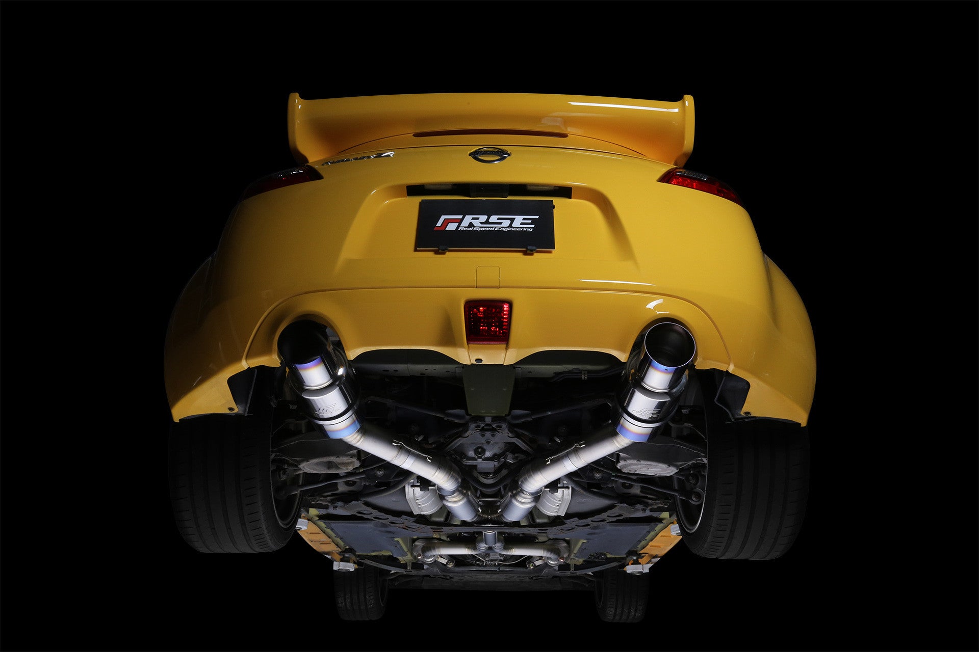 R.S.E. Full Titanium Muffler - Nissan 370Z (Z34) - Type-D Dual