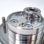 Suspension Secrets Stage 2 rear camber plate, detail of the logo, bolts and studs - Suspension Secrets Thumbnail