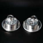 Suspension Secrets Stage 2 rear top mount camber plates, pair on a black background - Suspension Secrets Thumbnail