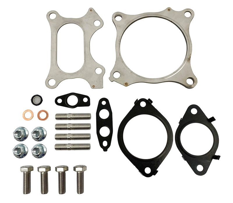 PRL Motorsports turbo gasket and hardware kit – MLS gaskets, studs, bolts and nuts laid out - PRL Motorsports