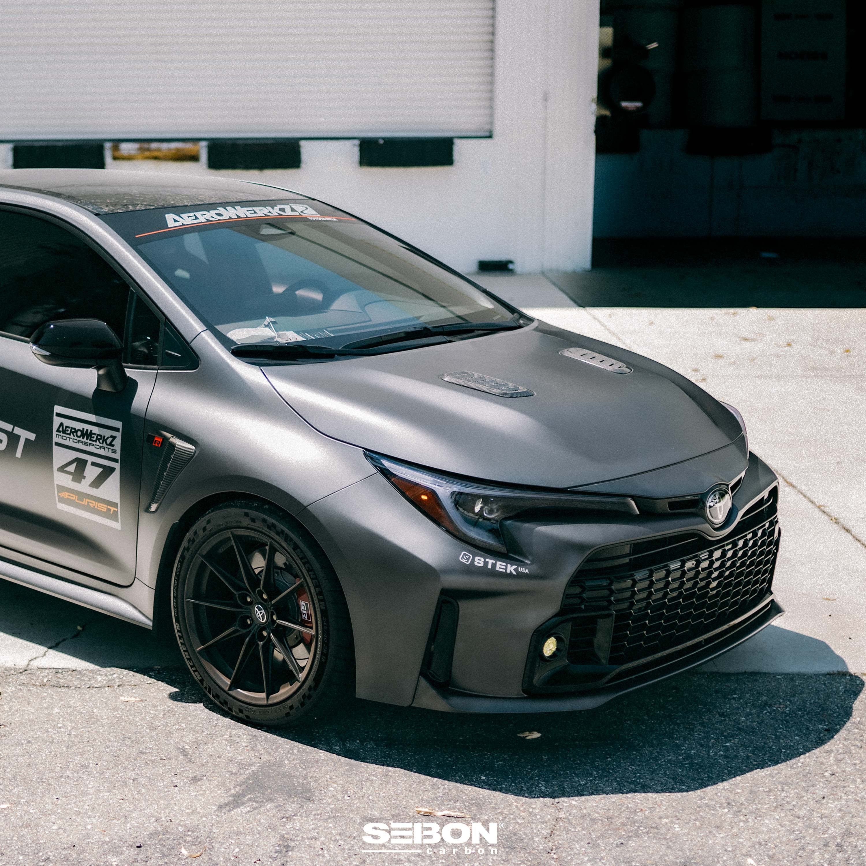 Seibon Dry Carbon Fibre Bonnet Vents – Toyota GR Corolla 23+