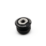 Hybrid Racing Maxim shift boot collar – black anodised aluminium, top view - Hybrid Racing Thumbnail