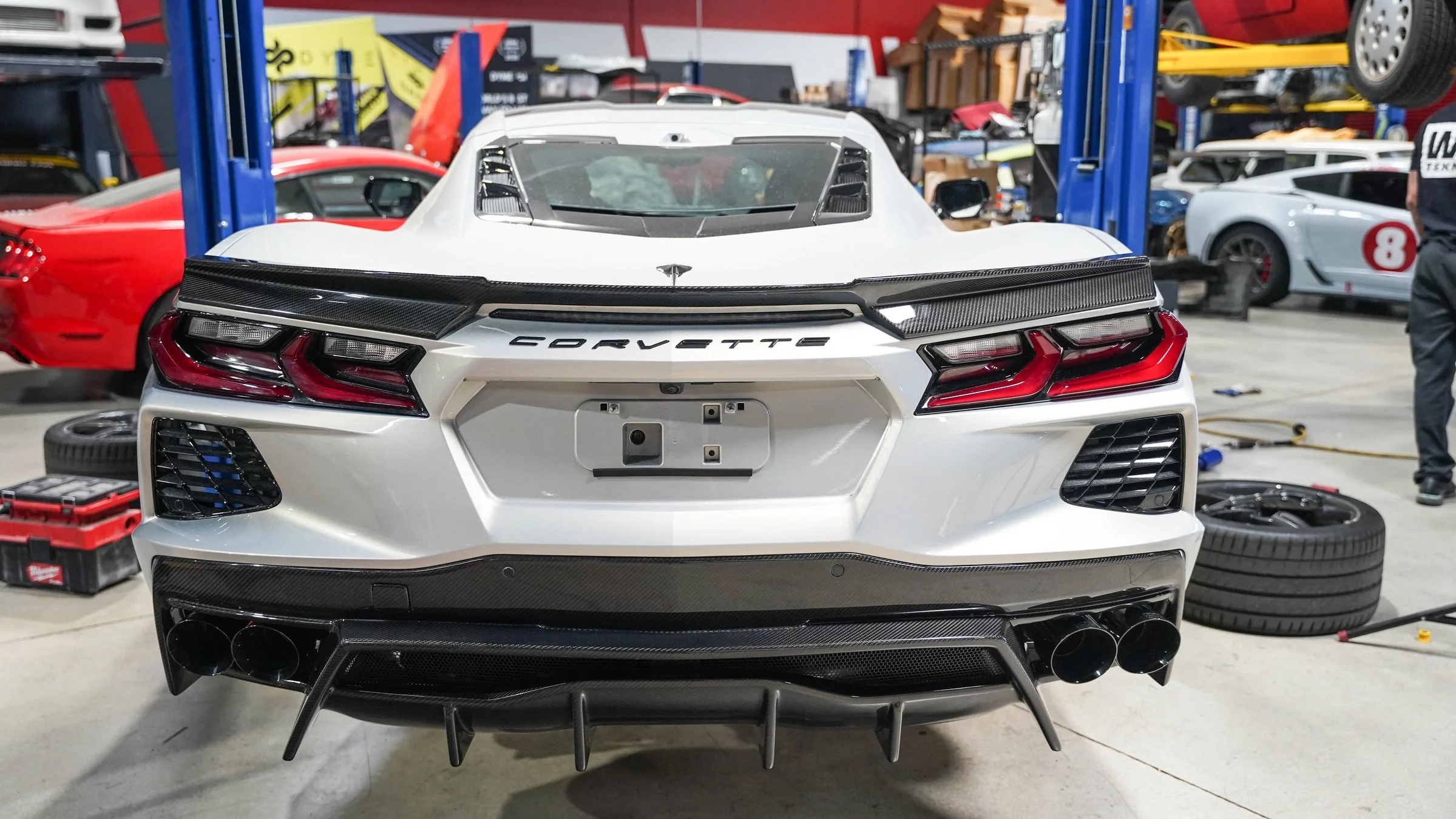 APR Carbon Rear Spoiler Delete – Chevrolet Corvette C8 - Chicane Australia