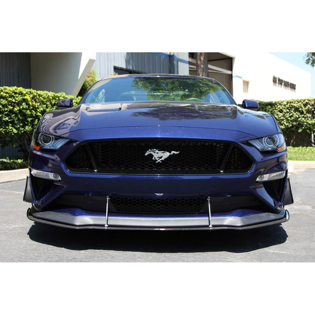 APR Carbon Front Bumper Canards – Ford Mustang S550 (2018–2023) - Chicane Australia