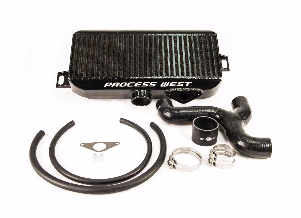 Process West Top Mount Intercooler – Subaru GRB/VA STI (08+) – Black - Chicane Australia