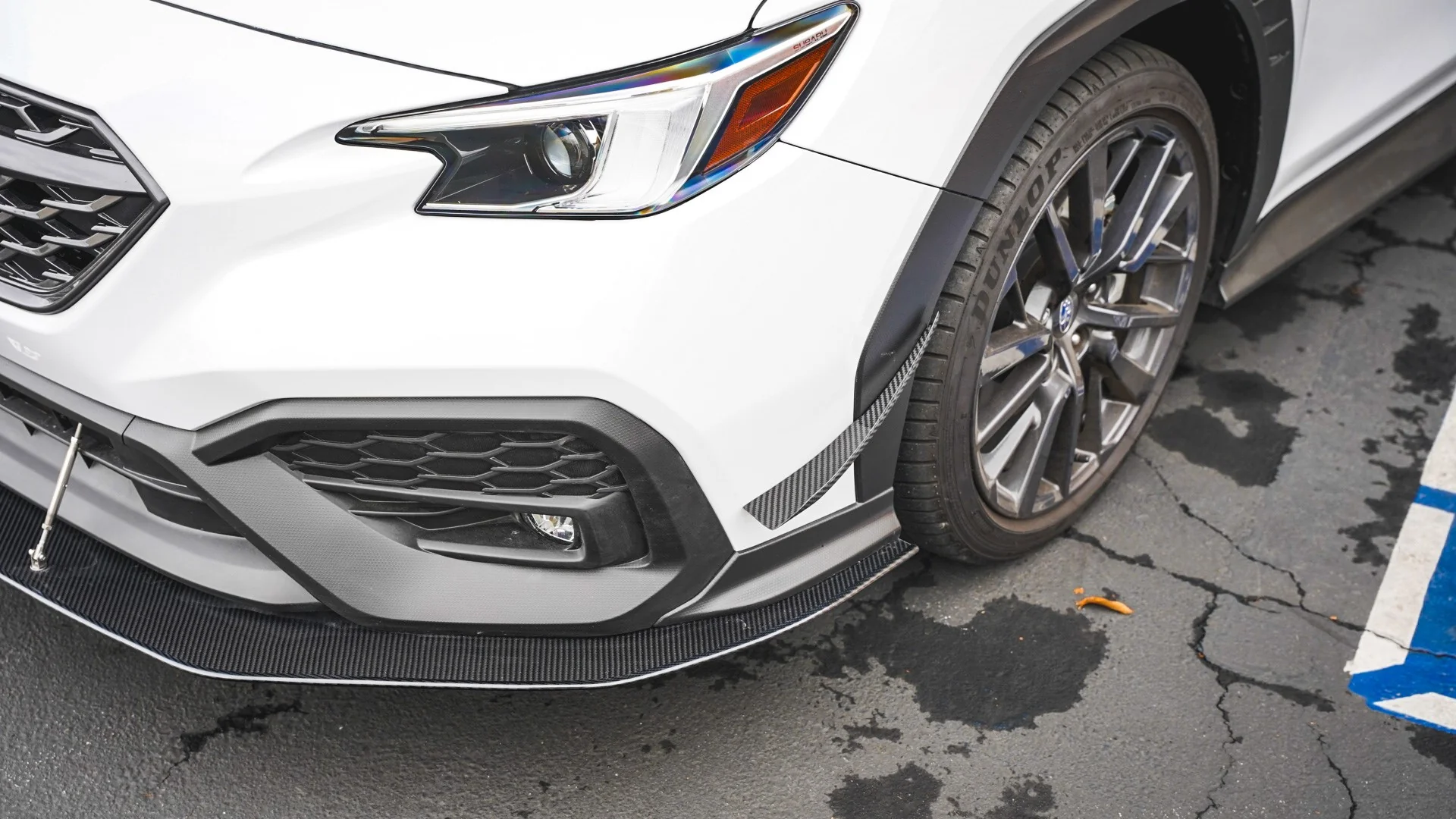 APR Carbon Wind Splitter with Rods – Subaru WRX 2022+ - Chicane Australia
