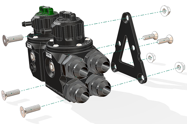 Radium Engineering DFPR (Dual Fuel Pressure Regulator) – Universal - Chicane Australia