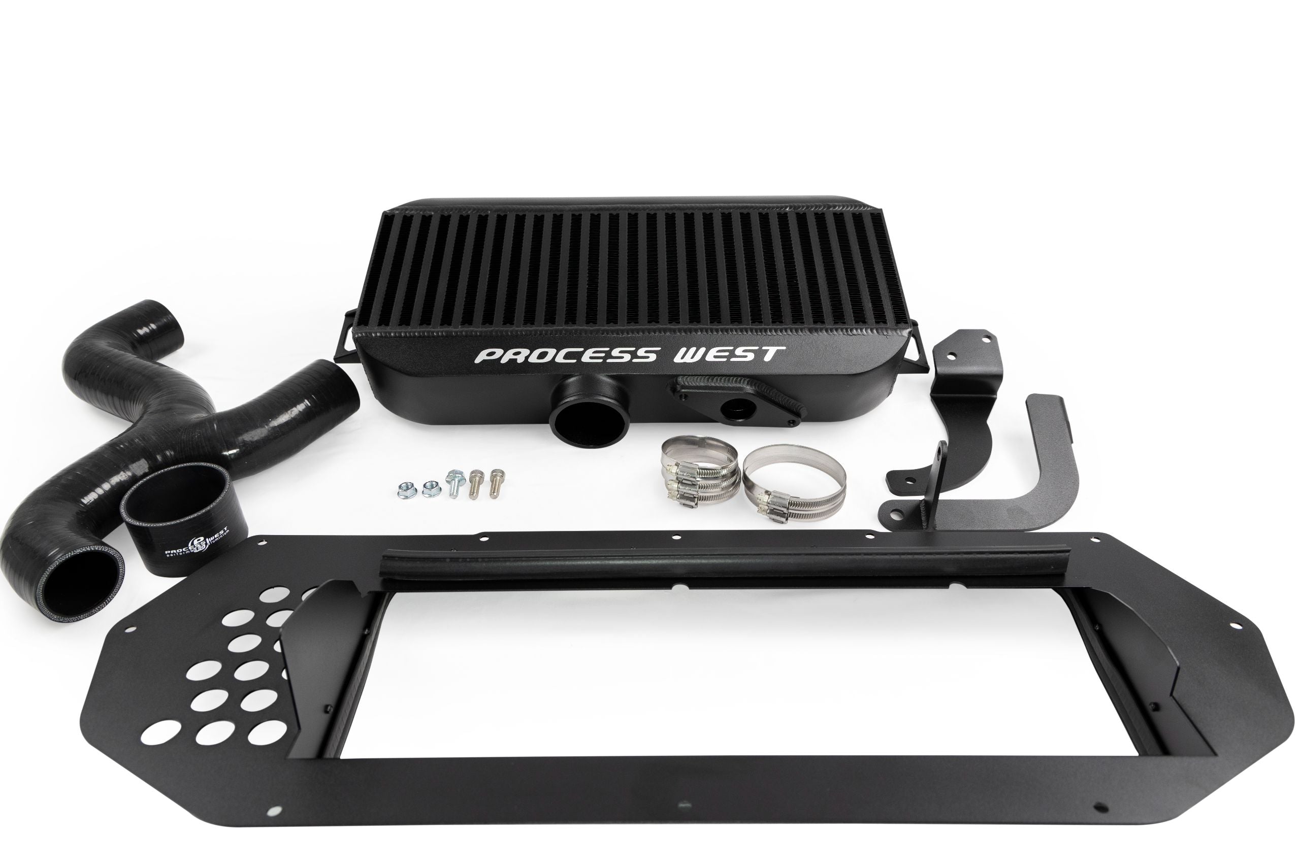 Process West Top Mount Intercooler – Subaru GC8 WRX/STI (99–00) – Black - Chicane Australia