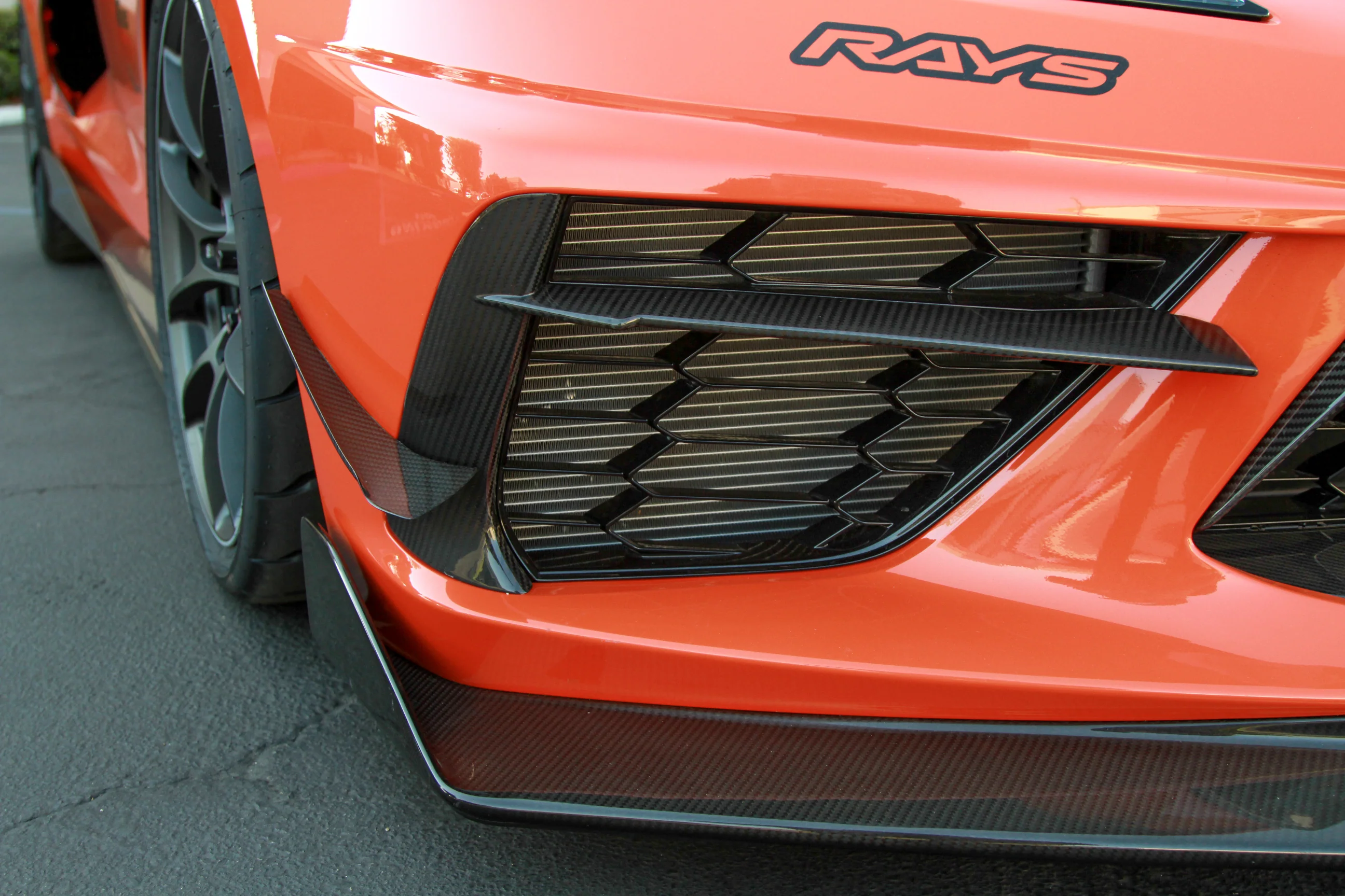 APR Carbon Front Bumper Side Bezels – Chevrolet Corvette C8 - Chicane Australia