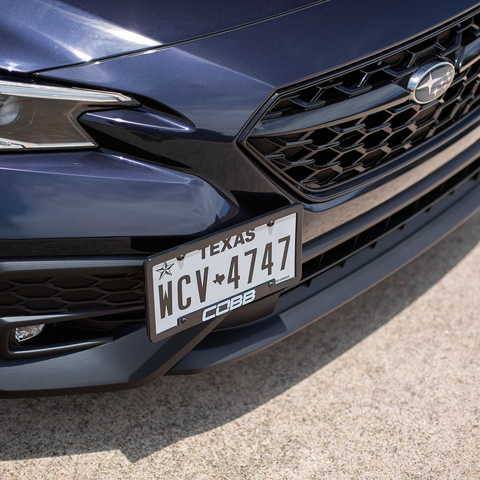 COBB Redline Carbon License Plate Relocation Mount – 2012+ BRZ / 86 / GR86, 2015+ WRX & STI - Chicane Australia