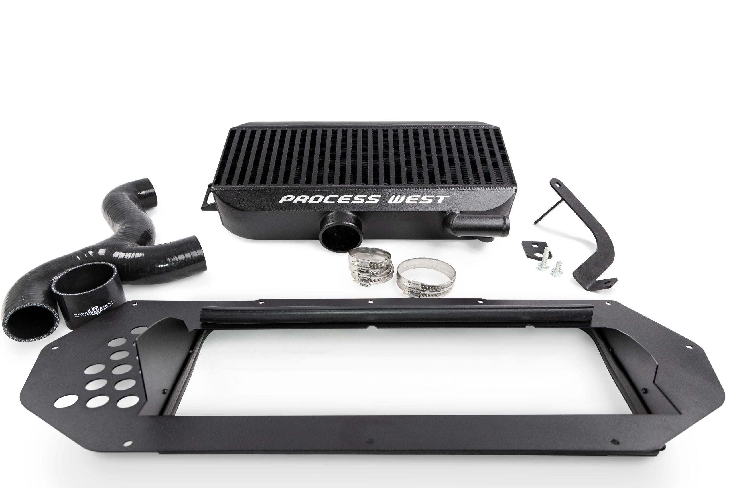 Process West Top Mount Intercooler – Subaru GC8 WRX/STI (97–98) – Black - Chicane Australia
