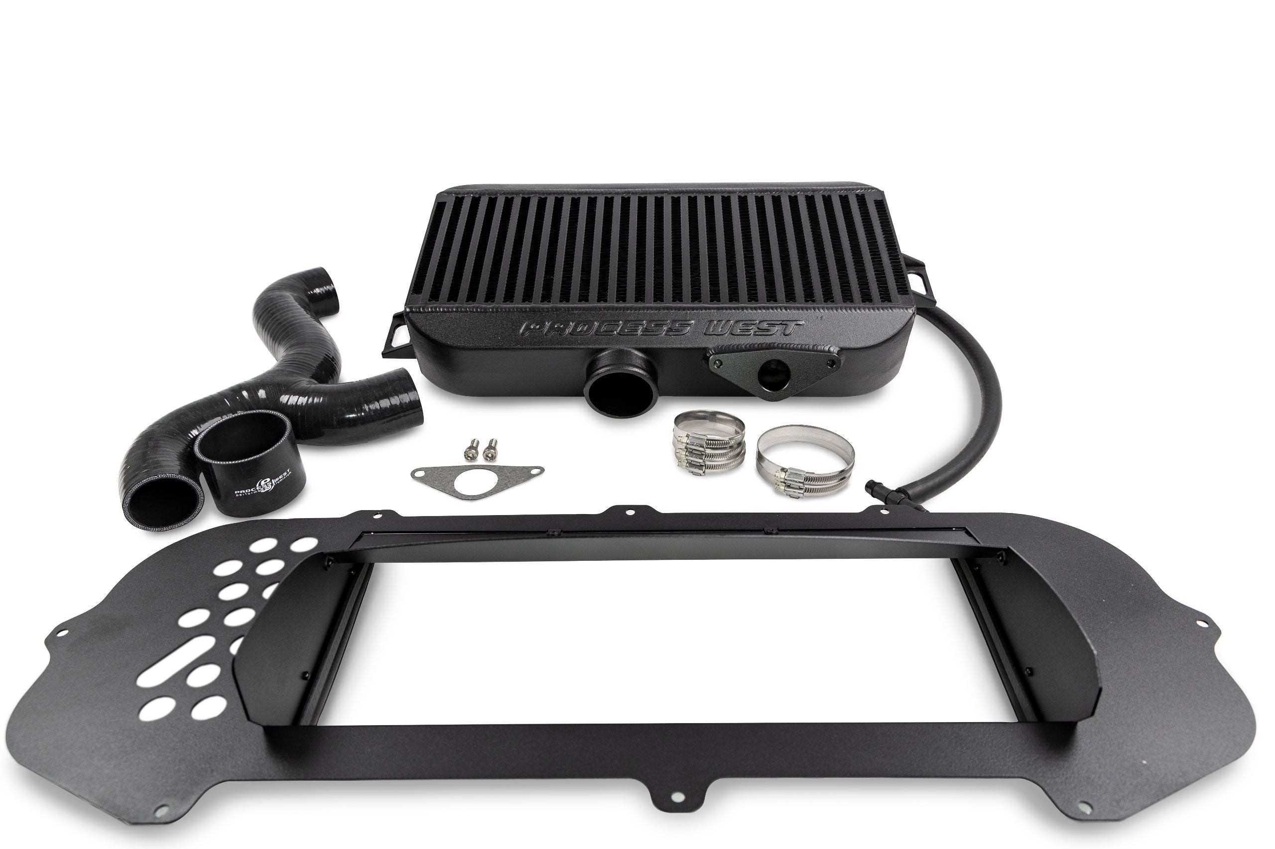Process West Top Mount Intercooler – Subaru GD WRX/STI (01–02) – Black - Chicane Australia