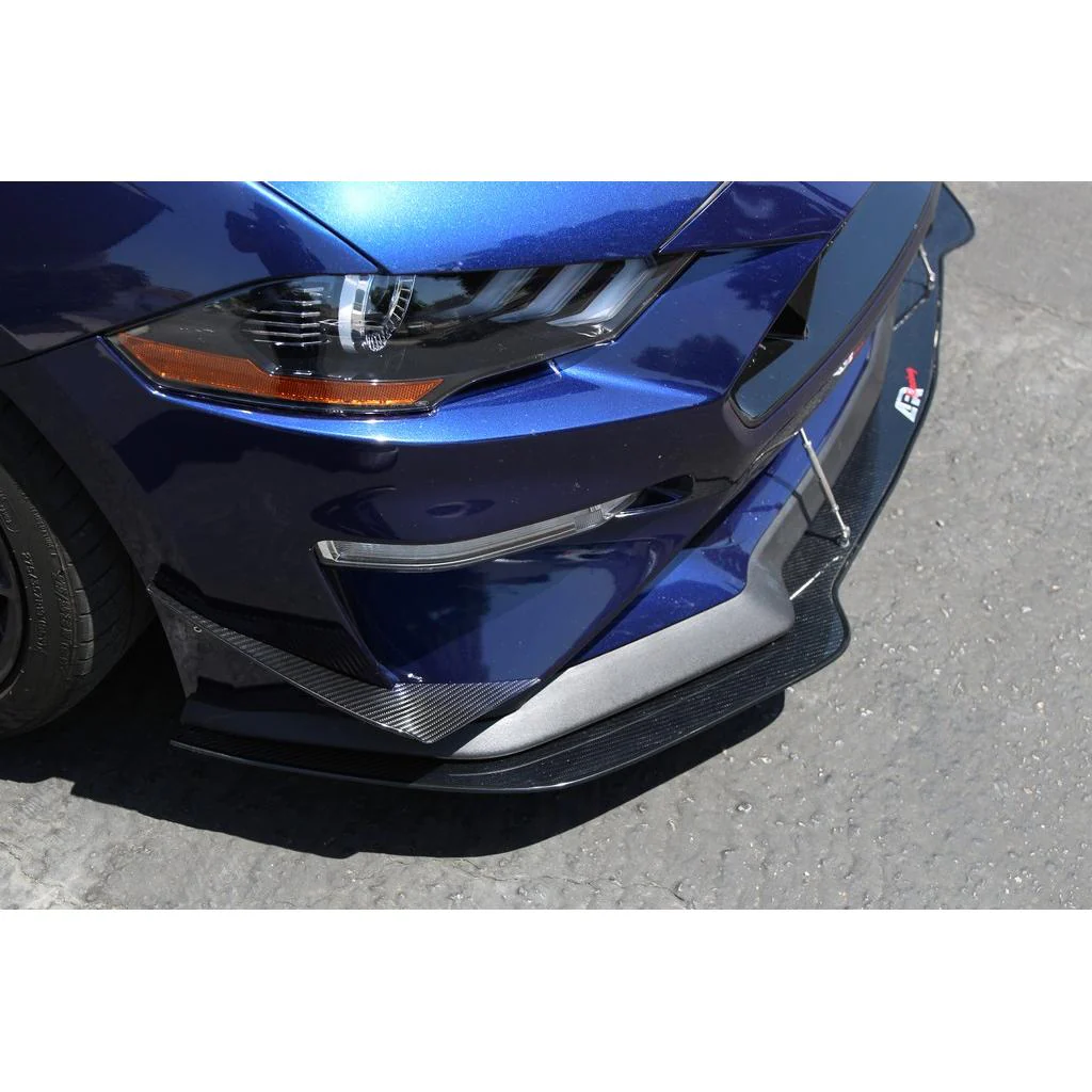 APR Carbon Front Bumper Canards – Ford Mustang S550 (2018–2023) - Chicane Australia