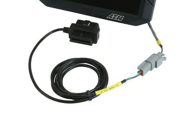 AEM CD Dash Plug & Play Adapter Harness – OBDII CAN - Chicane Australia