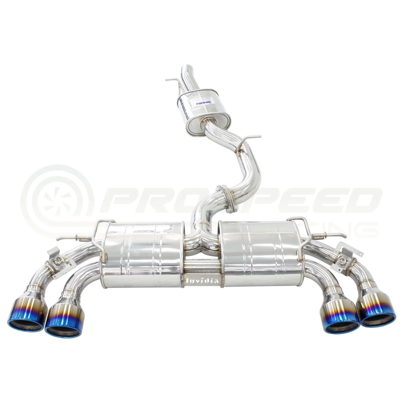Invidia R400 Valved Cat-Back Exhaust – VW Golf R Mk7 (Round Tips) - Chicane Australia - Invidia Exhausts