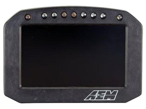 AEM CD-5FLG Carbon Flat Logging Display with Internal GPS - Chicane Australia - AEM Electronics