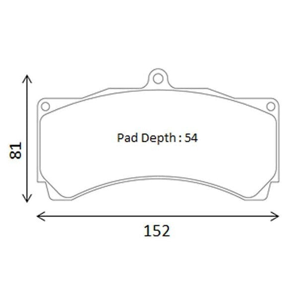 CIRCO M207 Front Brake Pads – Alcon CAR89 / CR6420, AP Racing CP9668 (25mm / D54)