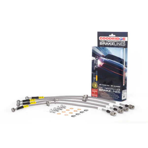 Goodridge Braided Brake Line Kit – Subaru WRX 01–07 / STI 02–07