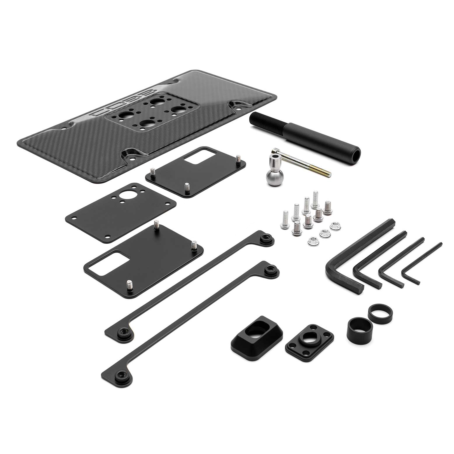 COBB Redline Carbon License Plate Relocation Mount – 2012+ BRZ / 86 / GR86, 2015+ WRX & STI