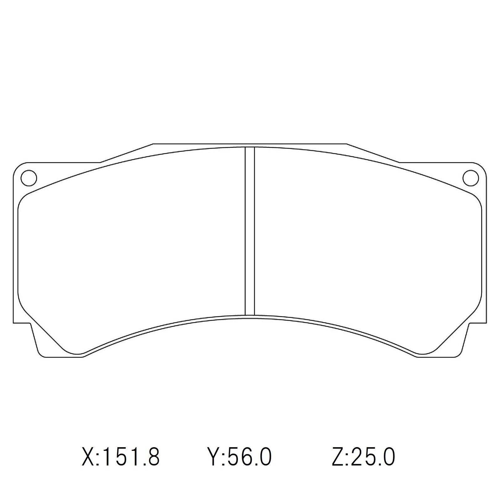 Project Mu Club Racer RC09 Front Brake Pads – Alcon CAR89 / CR6420, AP Racing CP9668 (25mm / D54)