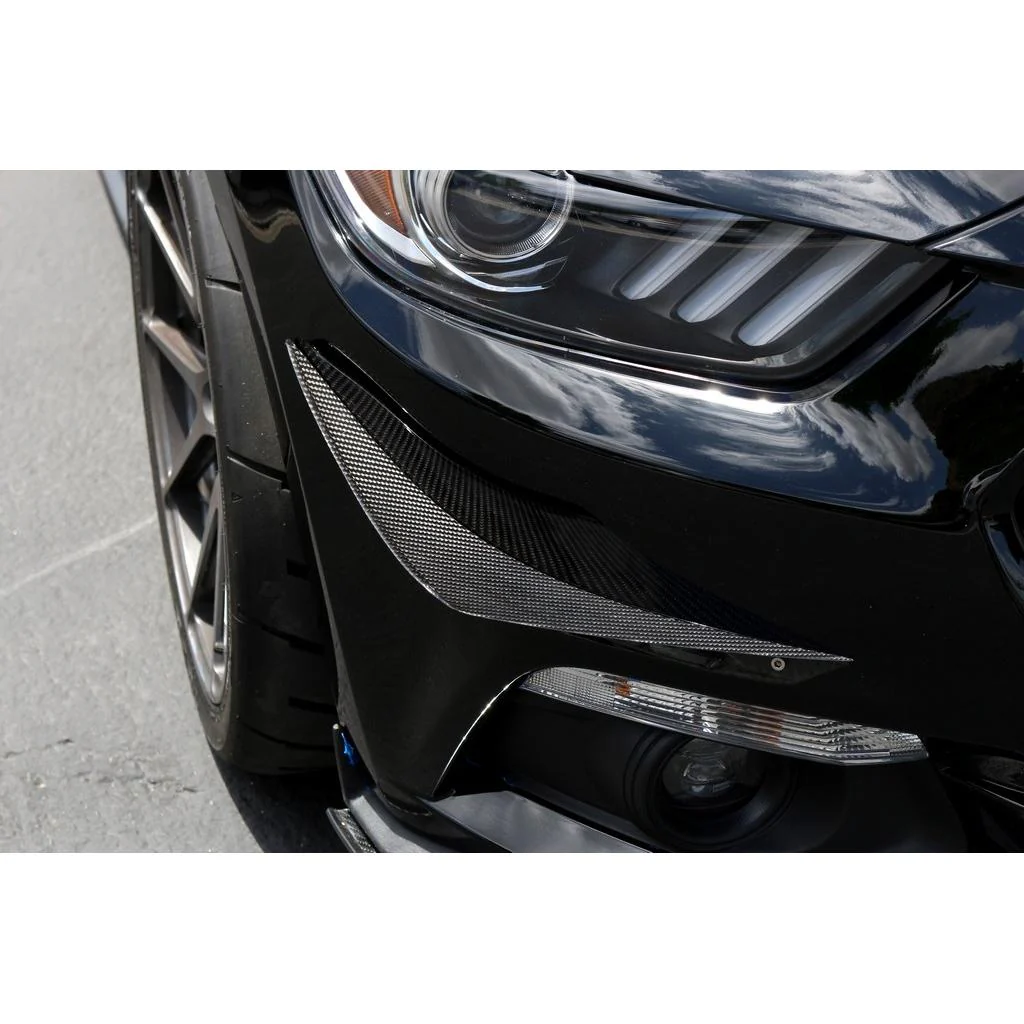 APR Carbon Front Bumper Canards – Ford Mustang S550 (2015–2017) - Chicane Australia