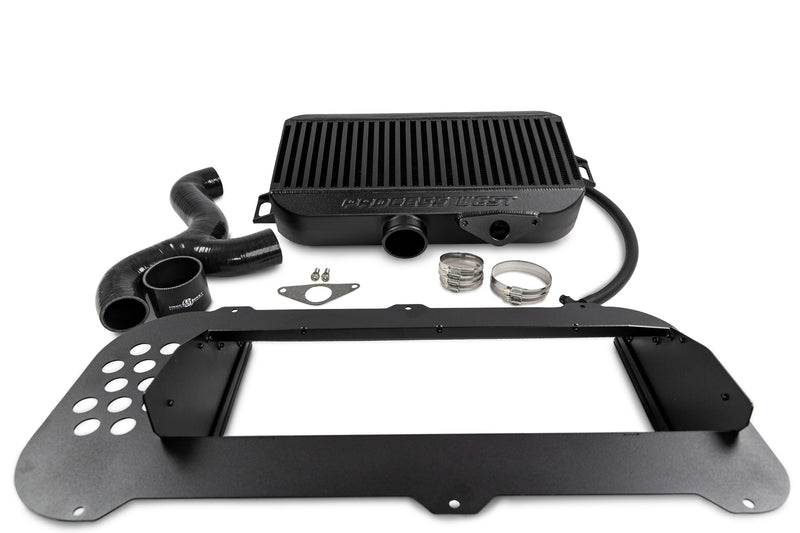 Process West Top Mount Intercooler Kit – Subaru Forester XT (04–07) – Black - Chicane Australia - Process West