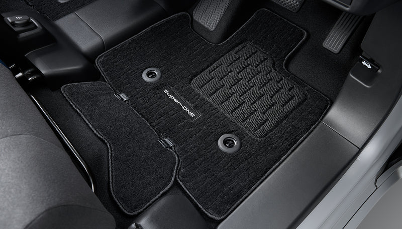 Honda Access premium floor carpet mat front set for the Honda Super-ONE - Honda - Genuine