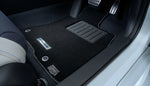 Black Honda Access premium floor mat with heel pad in the driver's footwell of a Prelude BF1 - Honda - Genuine Thumbnail