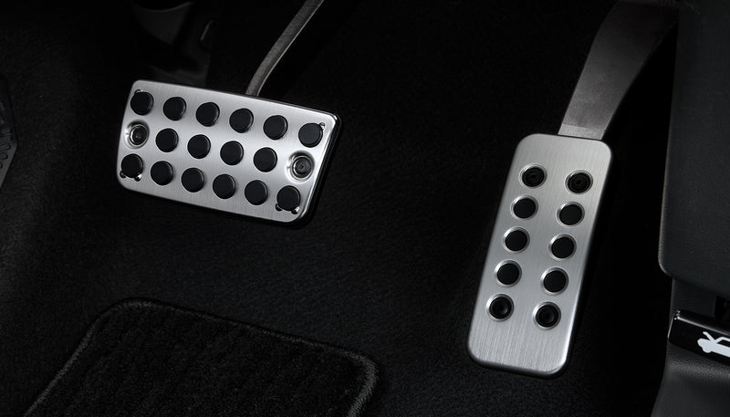 Honda Access aluminium sports pedals fitted to the Honda Super-ONE footwell - Honda - Genuine