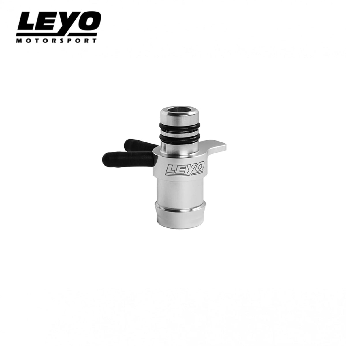 LEYO billet boost tap – silver, dual barbs and O-rings
