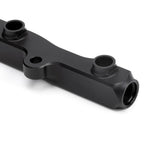 ACUITY K-series fuel rail, Honda K-series, satin black – end close-up of the -8 ORB port - Acuity Thumbnail