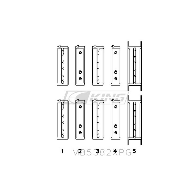 King Racing Main Bearing Set – Subaru EJ20 / EJ22 / EJ25 (Incl. Turbo) - Chicane Australia