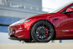 Red Tesla Model 3 front three-quarter view - Paragon Thumbnail