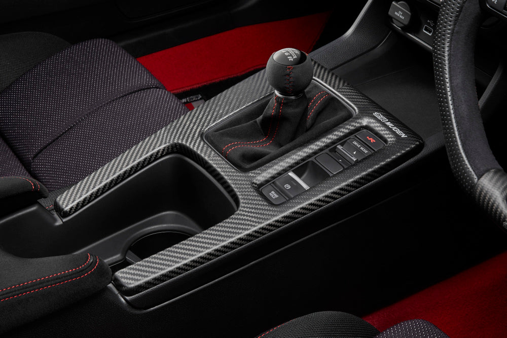 Mugen Dry Carbon Centre Console Panel - Honda Civic Type R (FL5) - Matte Finish