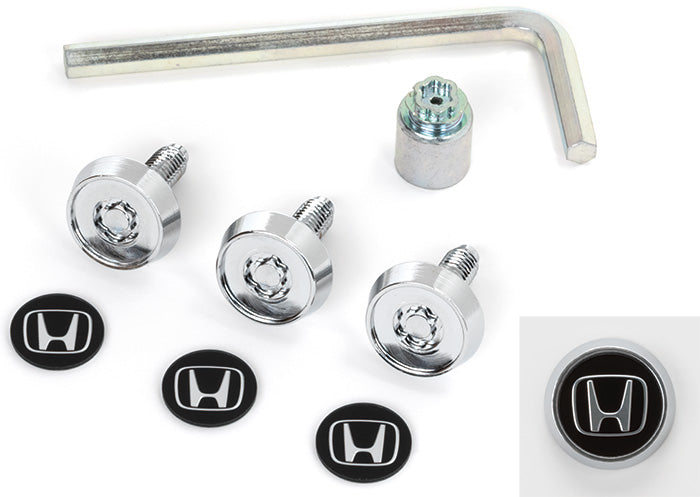 Honda Genuine OEM License Plate Lock Bolts w/ Logo Stickers – Civic Type R FL5 (MY22+) - Chicane Australia - Honda - Genuine