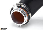 MST turbo inlet hose close-up of the machined aluminium turbo adapter - MST Performance Thumbnail