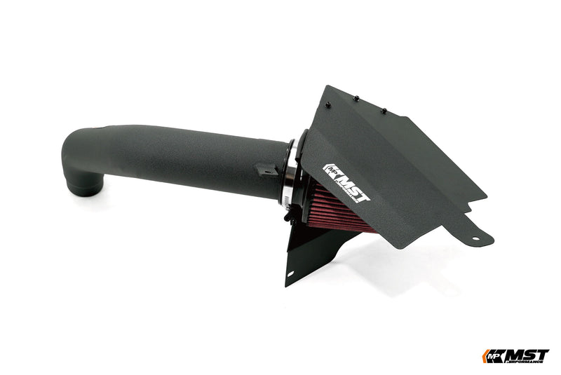 MST N55 cold air intake with black heat shield and long intake pipe - MST Performance