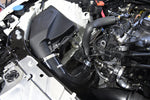 MST silicone turbo inlet pipe fitted to the B48 turbo in a BMW G20 engine bay, factory airbox in place - MST Performance Thumbnail