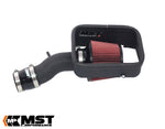 MST cold air intake for the VW 1.2 / 1.4 TSI with red cone filter in a black heat shield - MST Performance Thumbnail