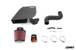 MST 1.4 TSI twincharger intake kit contents: heat shield, pipe, red filter, silicone hose, clamps and brackets - MST Performance Thumbnail