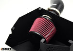 MST Golf GTI Mk8 intake close-up of the red cone filter inside the heat shield - MST Performance Thumbnail