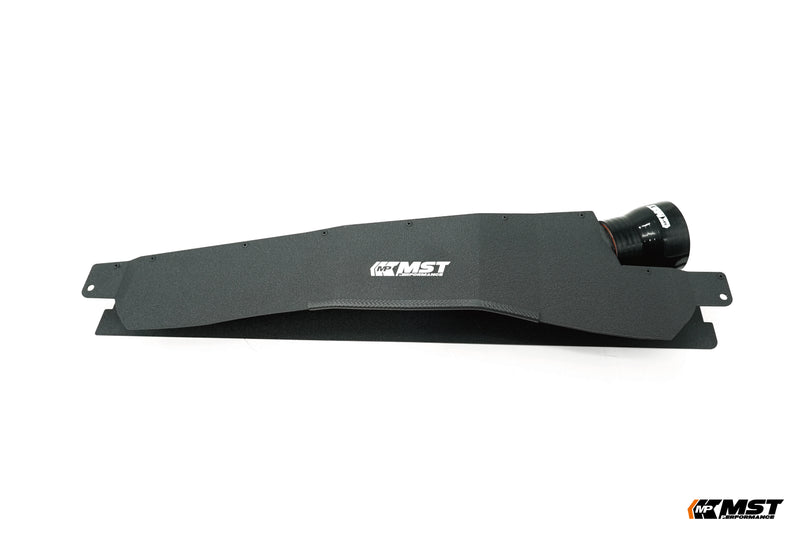 MST Ford Focus high flow air scoop with MST logo and silicone outlet - MST Performance