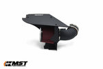 MST BMW G30 cold air intake with intake pipe and hose clamp, rear angle - MST Performance Thumbnail