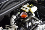 MST turbo adapter fitted to the turbo on an EA211 engine, top view with orange lining - MST Performance Thumbnail